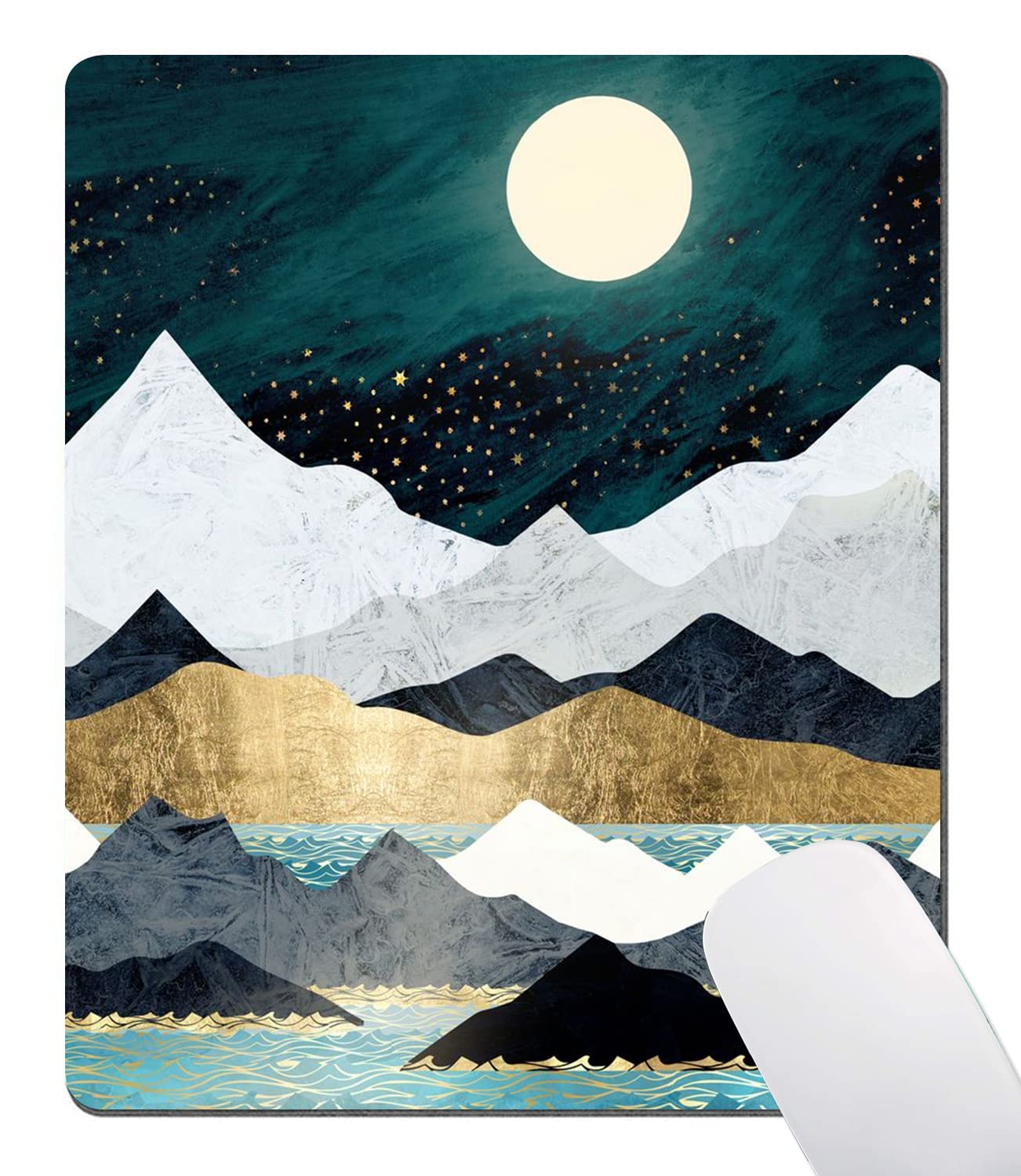 Premium Non-Slip Gaming Mouse Pad with Scenic Mountain Design - Large Rectangle Mousepad for PC, Laptop, Office & Home Use - Perfect for Work, Gaming & Daily Computing (Landscape Pattern)