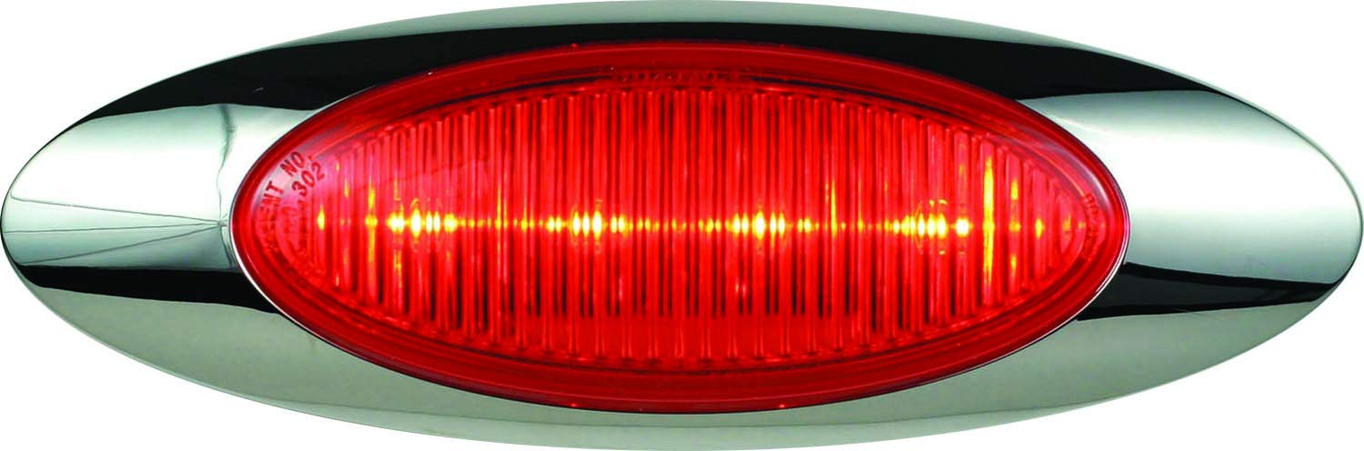 Optronics 00212337P 6.5 Inch Sealed LED Marker and Clearance Light Kit - Red - Perfect for Trucks, Trailers, and Commercial Vehicles