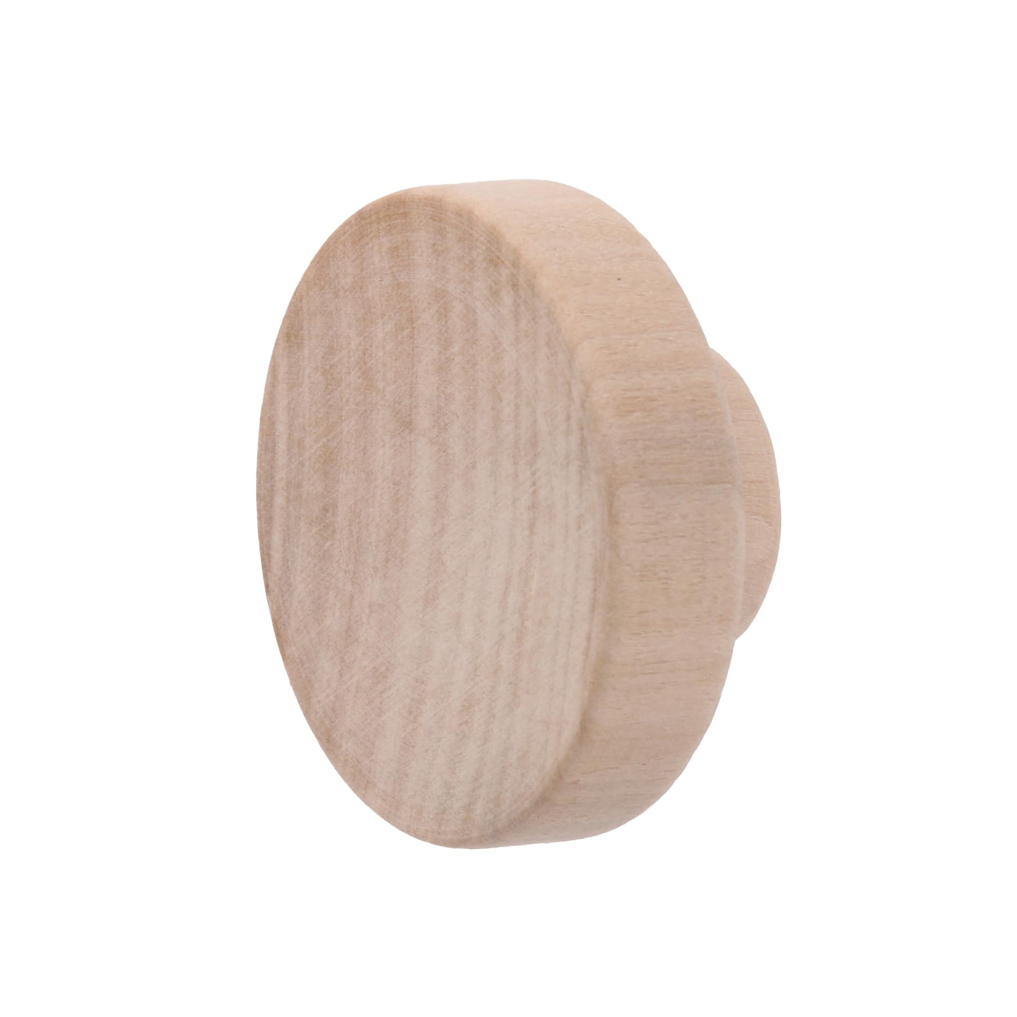 10PCS Unfinished Wooden Drawer Knobs - 50mmx25mm Round Cabinet Handles for Furniture, Dressers & DIY Projects - Perfect for Home Decor & Cabinet Upgrades