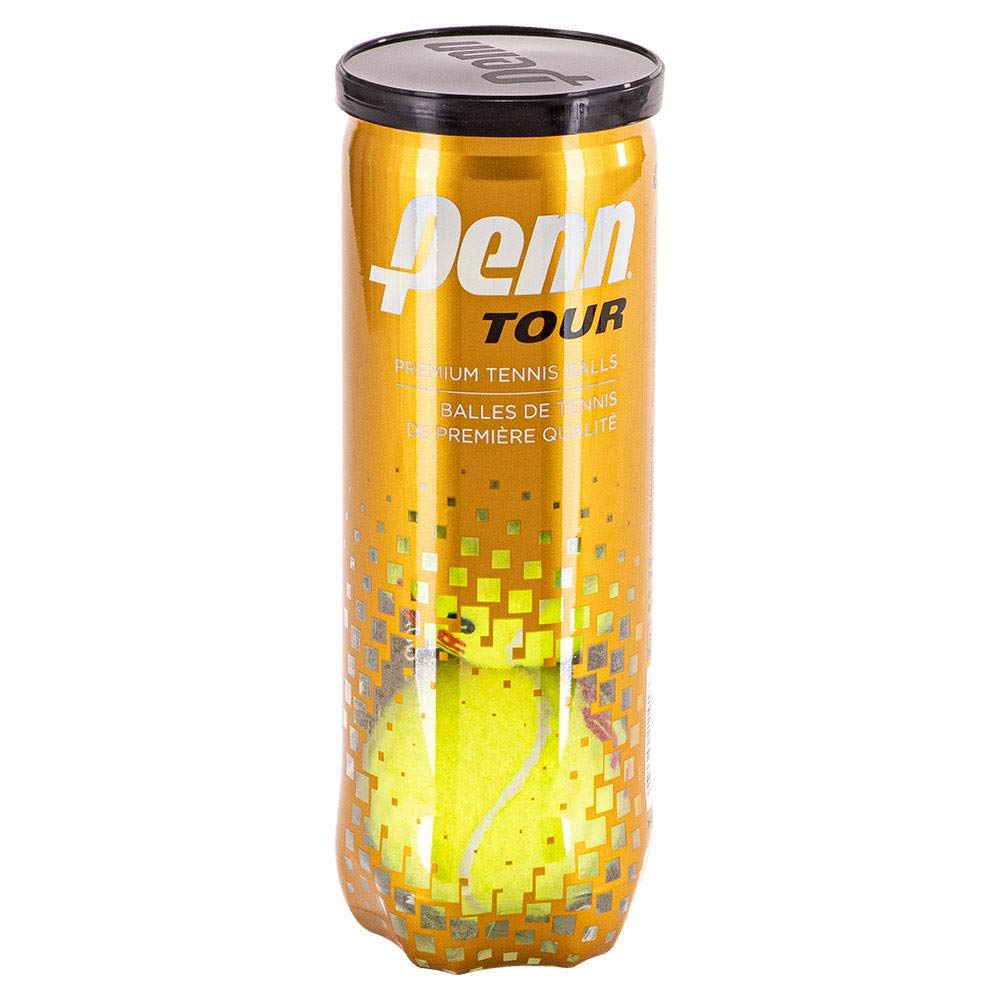 Penn Tour Regular-Duty Felt Clay Court Tennis Balls (3-Ball Can) - 6 Cans (1/4 Case) | Premium Tennis Balls for Clay Courts, Practice & Tournament Play