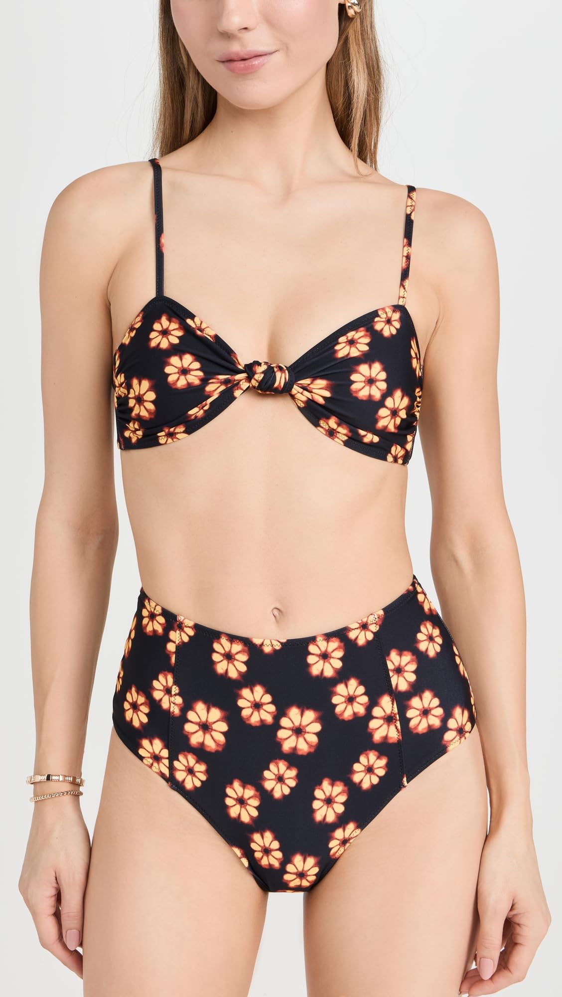 Rhode Women's Navya Bikini Bottoms - High Waisted Swimwear for Women, Sexy Beach Bikini Bottoms, Comfortable Swim Shorts for Summer Vacation, Pool Party & Tropical Getaway