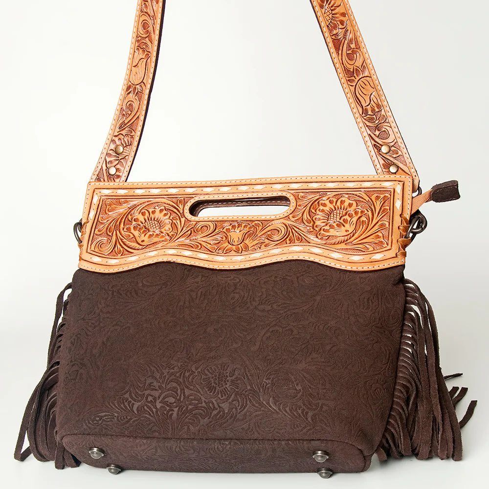 American Darling Conceal Carry Leather Purse for Women - Premium CCW Handbag with Hidden Gun Pocket | Perfect for Everyday Use, Travel & Self Defense
