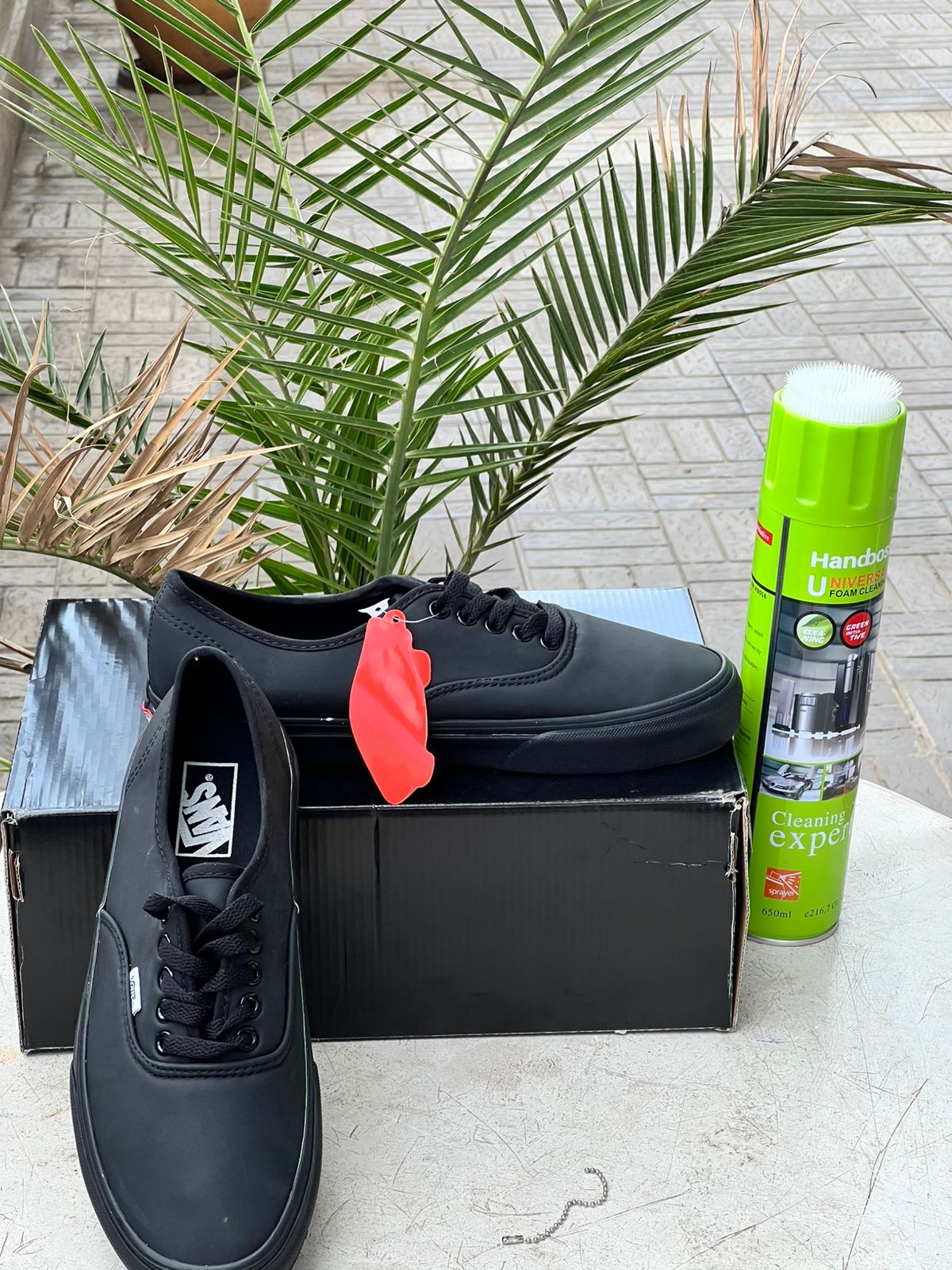 Vans All Black Leatherette Sneakers for Men & Women - Comfortable Casual Shoes for Walking, Running & Everyday Wear