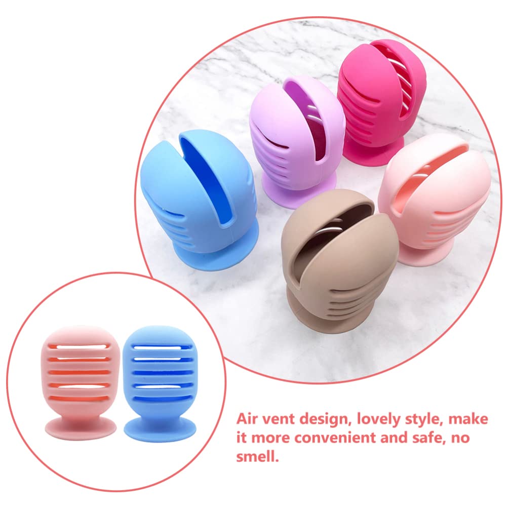 FOMIYES 2-Pack Silicone Makeup Sponge Storage Case - Travel-Friendly Beauty Egg Holder for Makeup Puffs & Blenders | Perfect for Travel, Gym, and On-the-Go Touch-Ups
