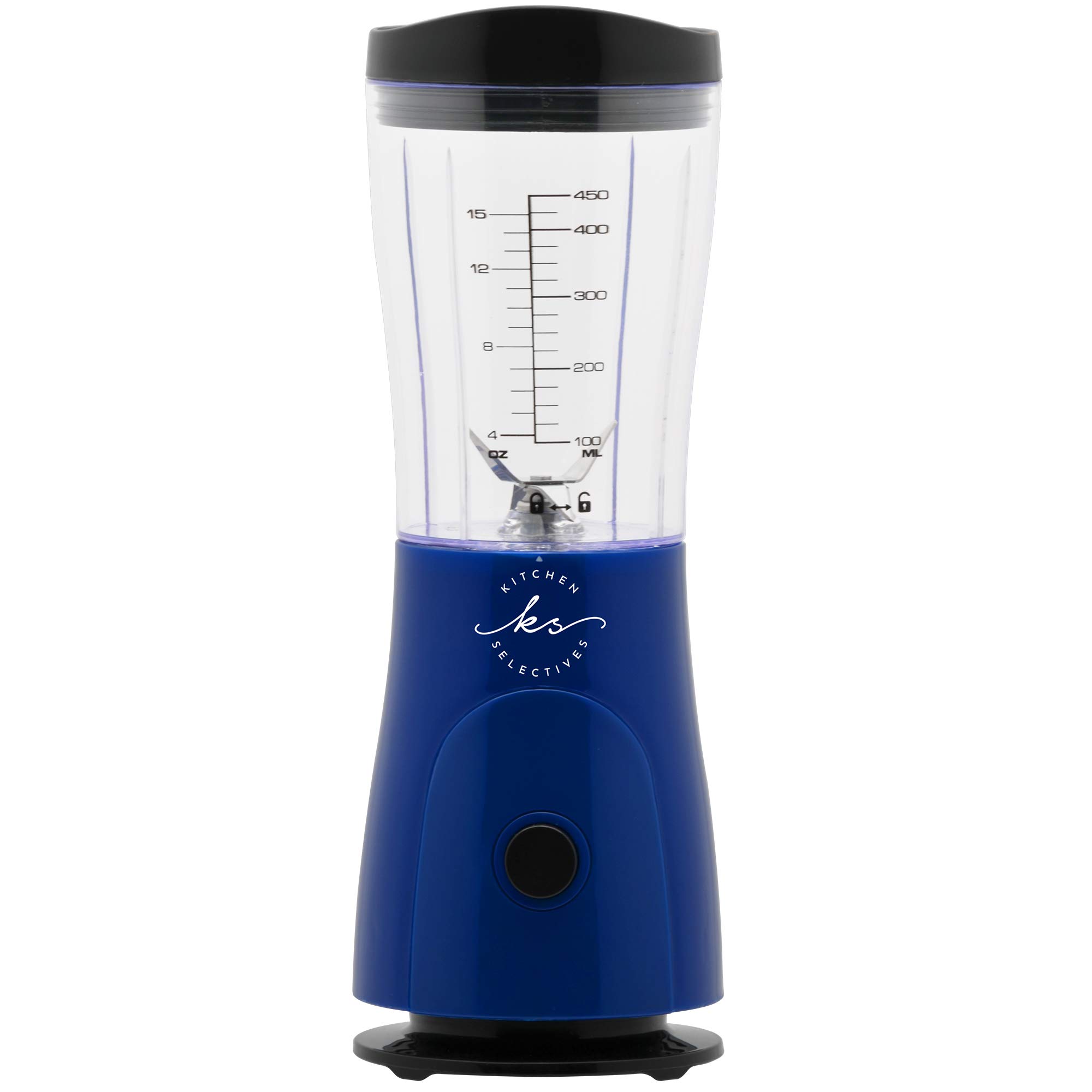Cobalt Blue 14-Ounce Mini Blender - Portable Personal Smoothie Maker for Shakes, Baby Food & Protein Drinks - Perfect for Home, Office & Travel Use