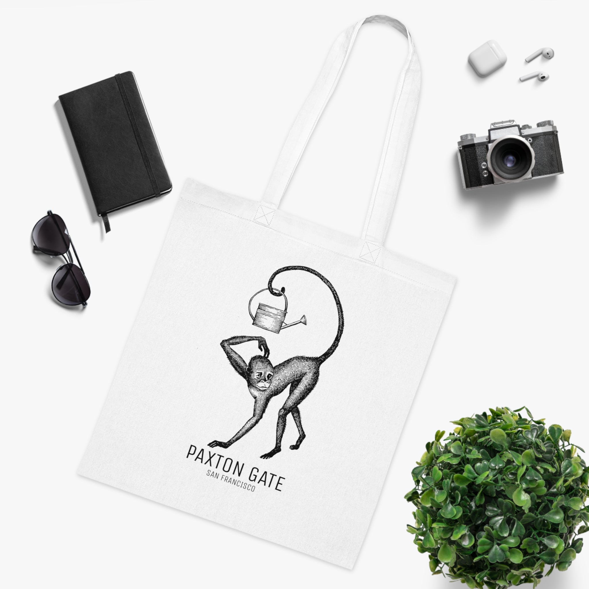 Premium Cotton Paxton Gate Tote Bag - Stylish & Durable Women's Shoulder Bag for Work, Travel & Shopping | Eco-Friendly Reusable Shopping Tote