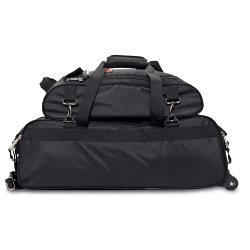 Premium Slim Triple Tote with Shoe Pouch - Stylish Black Bowling Bag for Women | Perfect for Gym, Work, Travel & Everyday Use