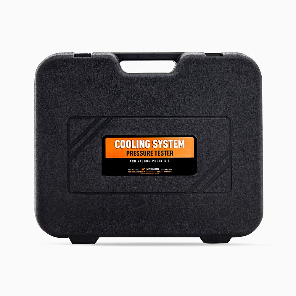 Mishimoto MMTL-CPT-28 Universal 28-Piece Coolant Pressure Tester & Vacuum Refill Kit - Black - Perfect for Automotive Cooling System Maintenance & Repair