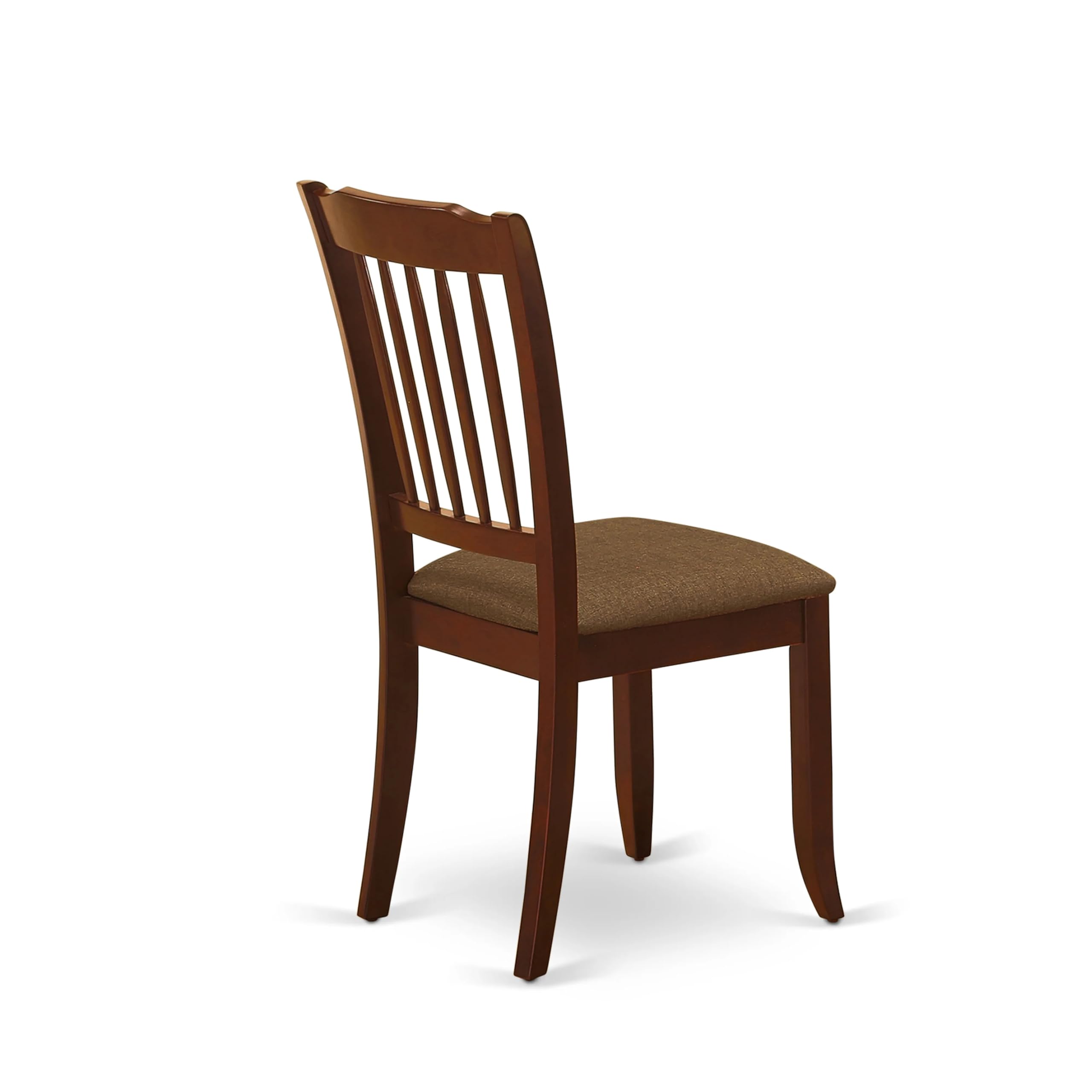 East West Furniture AMDA3-MAH-C 3-Piece Round Kitchen Dining Set with Pedestal Table & 2 Upholstered Chairs, 36x36 Inch, Mahogany - Perfect for Small Spaces, Breakfast Nooks, and Cozy Apartments