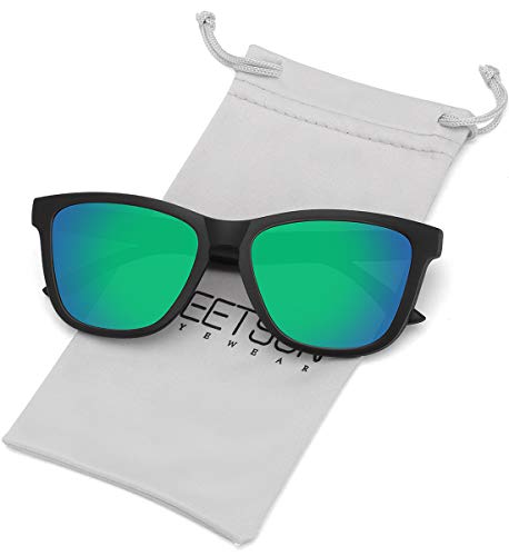 Matte Black Frame / Green Mirrored Lens