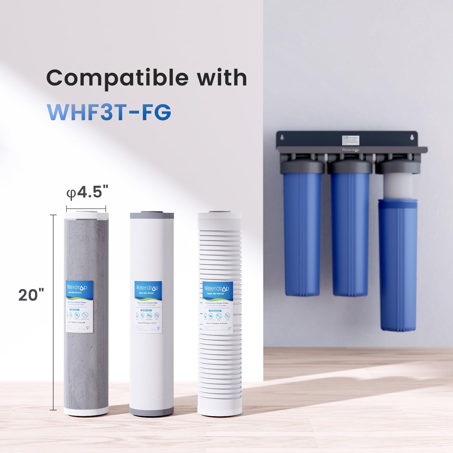 Waterdrop Whole House Water Filter System - 20