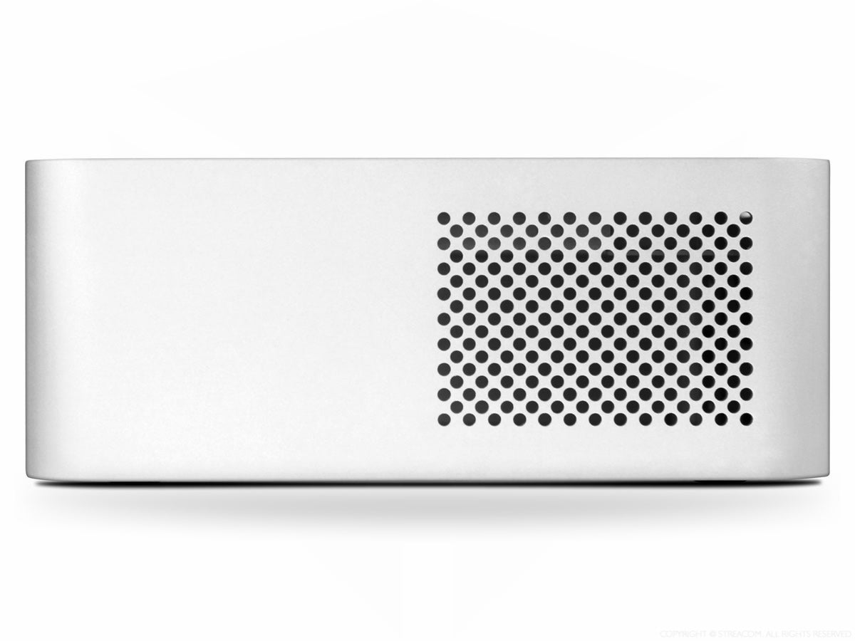 Streacom F1C Evolution PC Case - Silver or Black (ST F1C EVO / ST F1CWS EVO) | Compact Mini-ITX Chassis for Home Theater & Gaming PC Builds