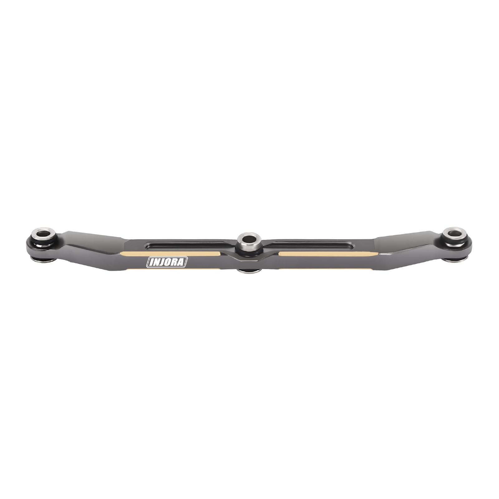 INJORA Grey Brass Steering Link for TRX4M Upgrade Parts - 1/18 Scale RC Crawler Car Accessories - Full Clearance Design (12g) - Perfect for Off-Road Crawling & Trail Performance Upgrades
