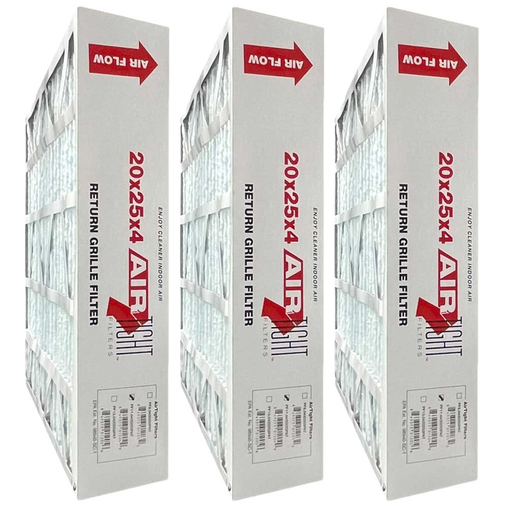 Honeywell FC20R2025 MERV 8 Air Filter 20x25x4 - 3 Pack | HVAC Furnace AC Return Air Grille Replacement | Perfect for Home, Office & Commercial Use