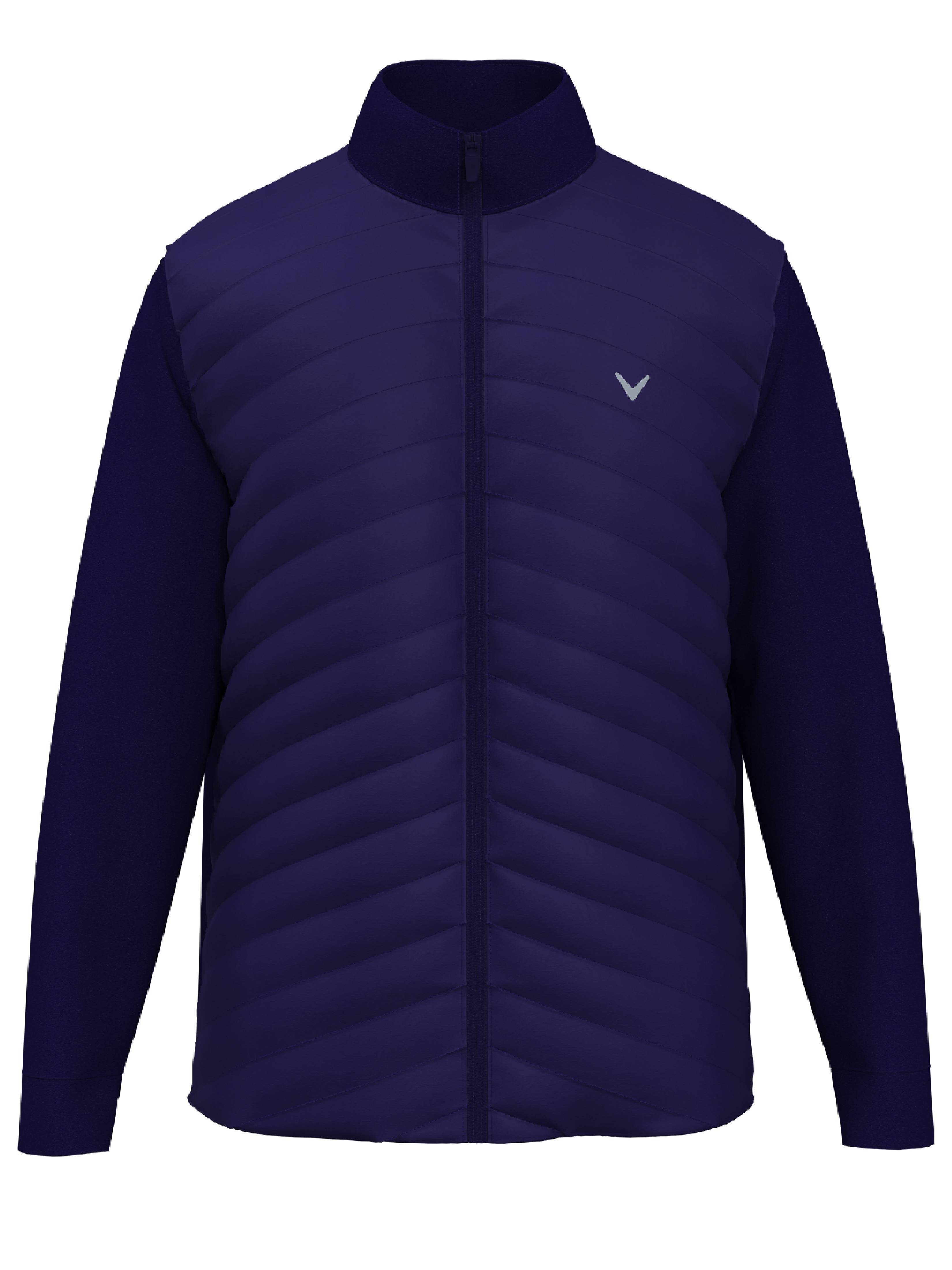 Men's Quilted Puffer Full Zip Golf Jacket - Lightweight Waterproof Windbreaker for Outdoor Sports & Casual Wear