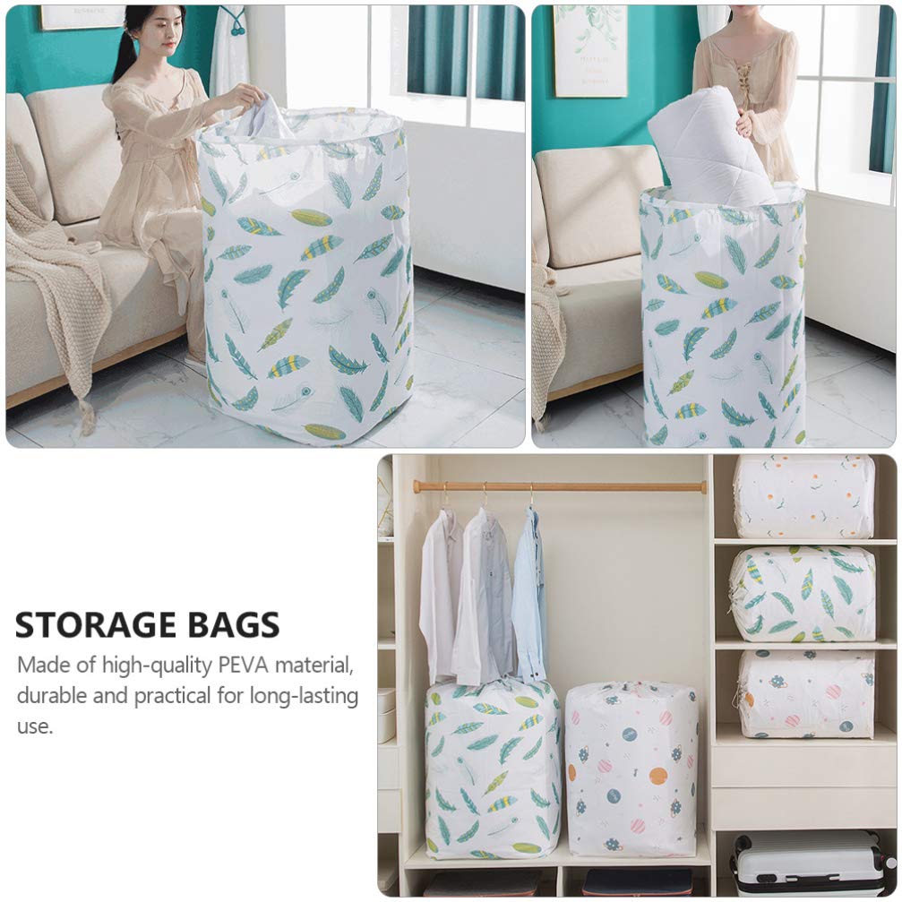 2-Pack Cabilock Large Drawstring Storage Bags for Clothes, Quilts & Comforters - Durable Gym & Travel Organizer for Camping, Blankets & Home Storage