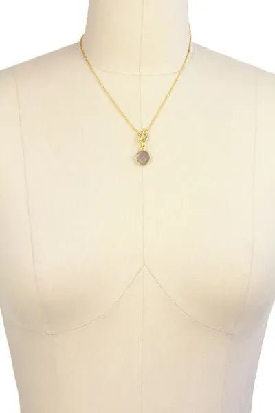 Elegant Round Pendant Necklace for Women - Sterling Silver or Gold Plated Minimalist Jewelry - Perfect for Everyday Wear, Date Nights & Gift Giving