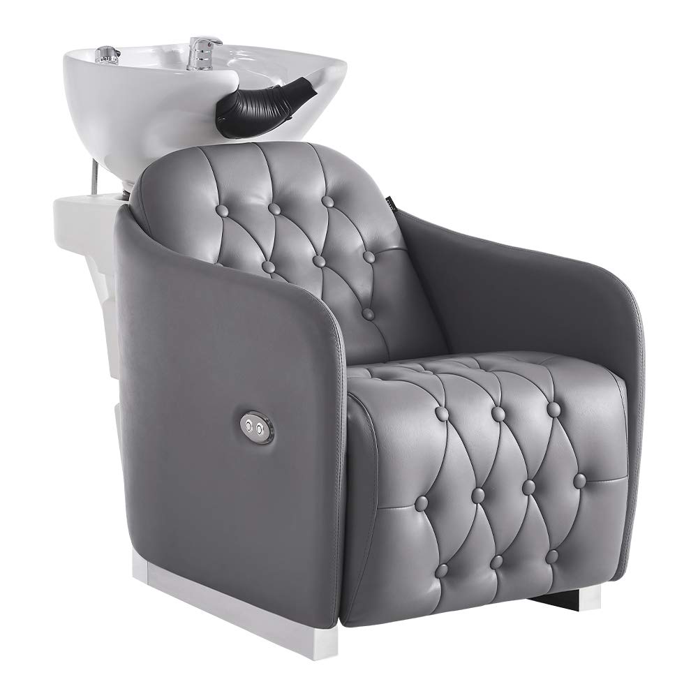 Dir Shampoo Backwash Station - Professional Hair Salon Shampooing Unit with Adjustable Headrest & Comfortable Design - Perfect for Salons, Spas & Home Hair Care