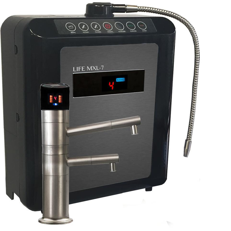 Life Ionizer MXL 7 Under Counter Alkaline Water Ionizer Machine - Premium pH Balanced Filtered Water for Home, Office & Healthy Lifestyle