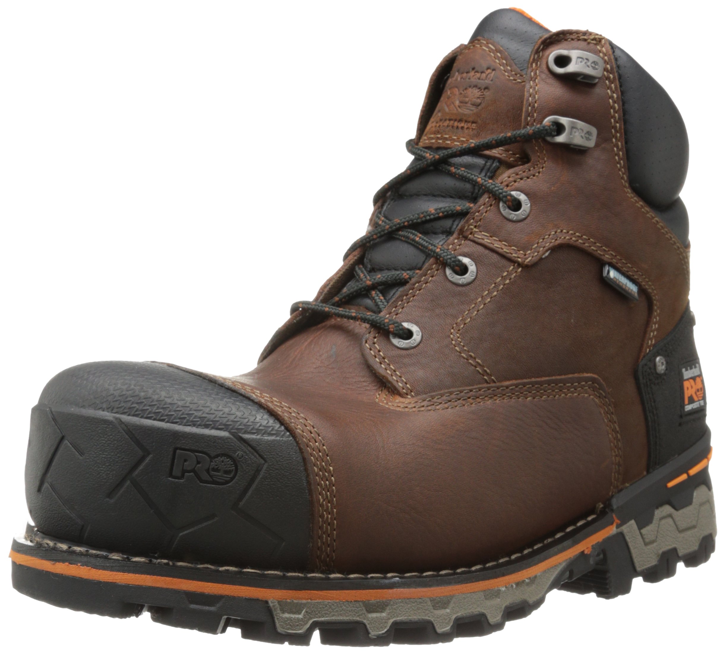 Timberland PRO Men's Boondock 6 Inch Composite Safety Toe Insulated Waterproof Work Boots - Durable Industrial Boots for Construction, Hiking & Outdoor Work