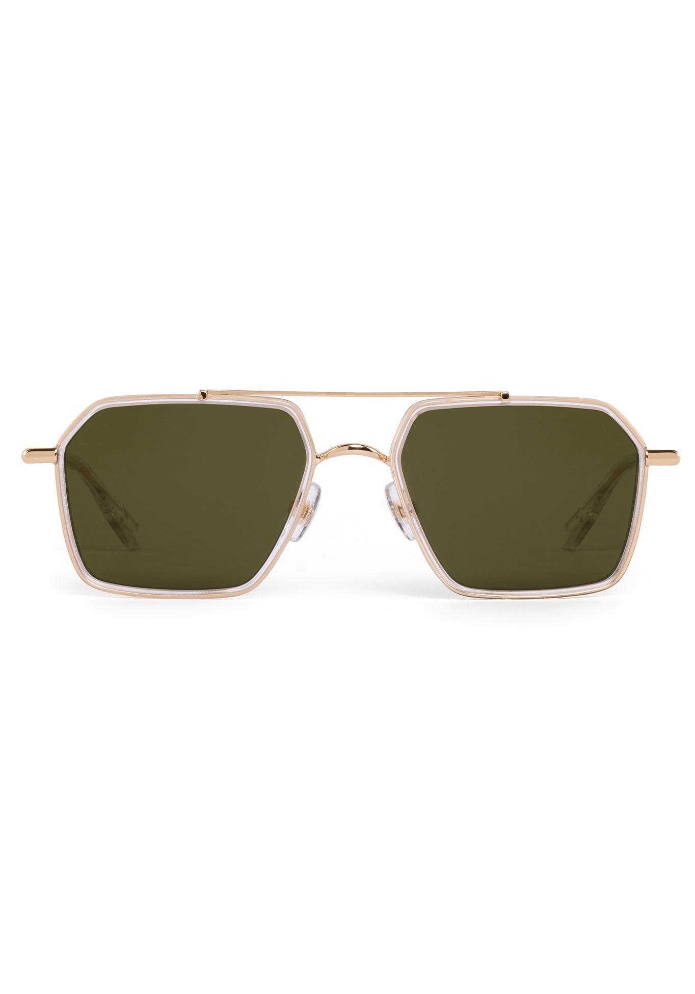 18K Gold & Crystal Polarized Sunglasses - Luxury UV Protection for Women & Men - Perfect for Beach, Driving & Outdoor Activities