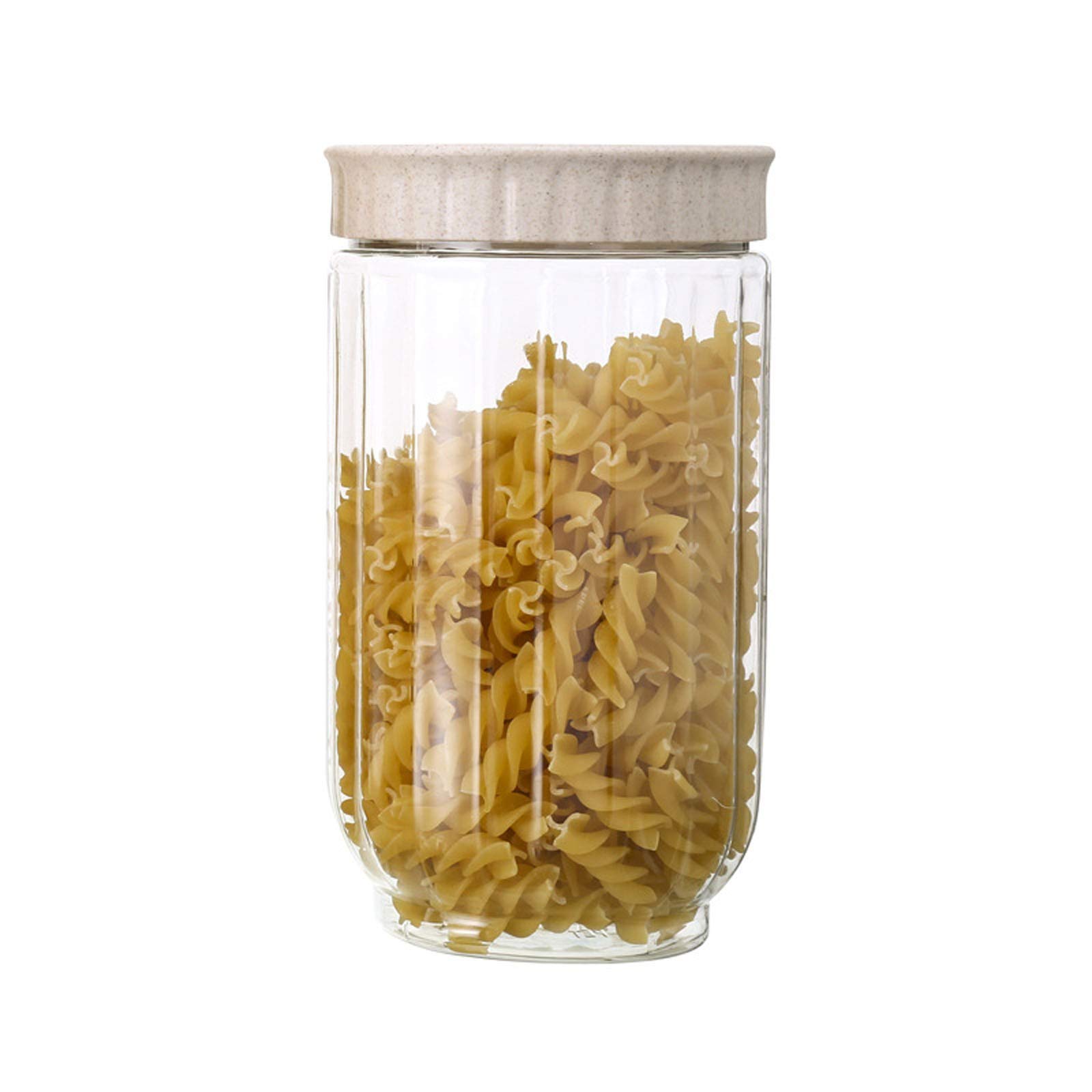 Foldable Storage Bins for Shelves - Plastic Sealed Grain Jars & Transparent Organizers for Kitchen, Pantry & Under Bed Storage - Perfect for Snacks, Shoes & Household Organization (Beige, One Size) - Ideal for Small Space Living & Home Decluttering