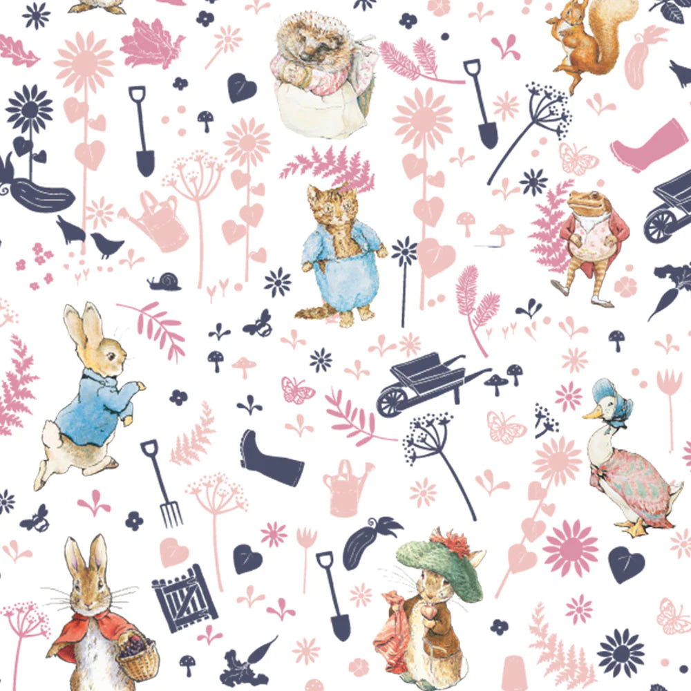Peter Rabbit & Friends Pink Piggy Bank - Cute Money Saving Bank for Kids, Perfect Gift for Birthdays & Holidays - Ideal for Nursery, Bedroom, or Playroom Decor
