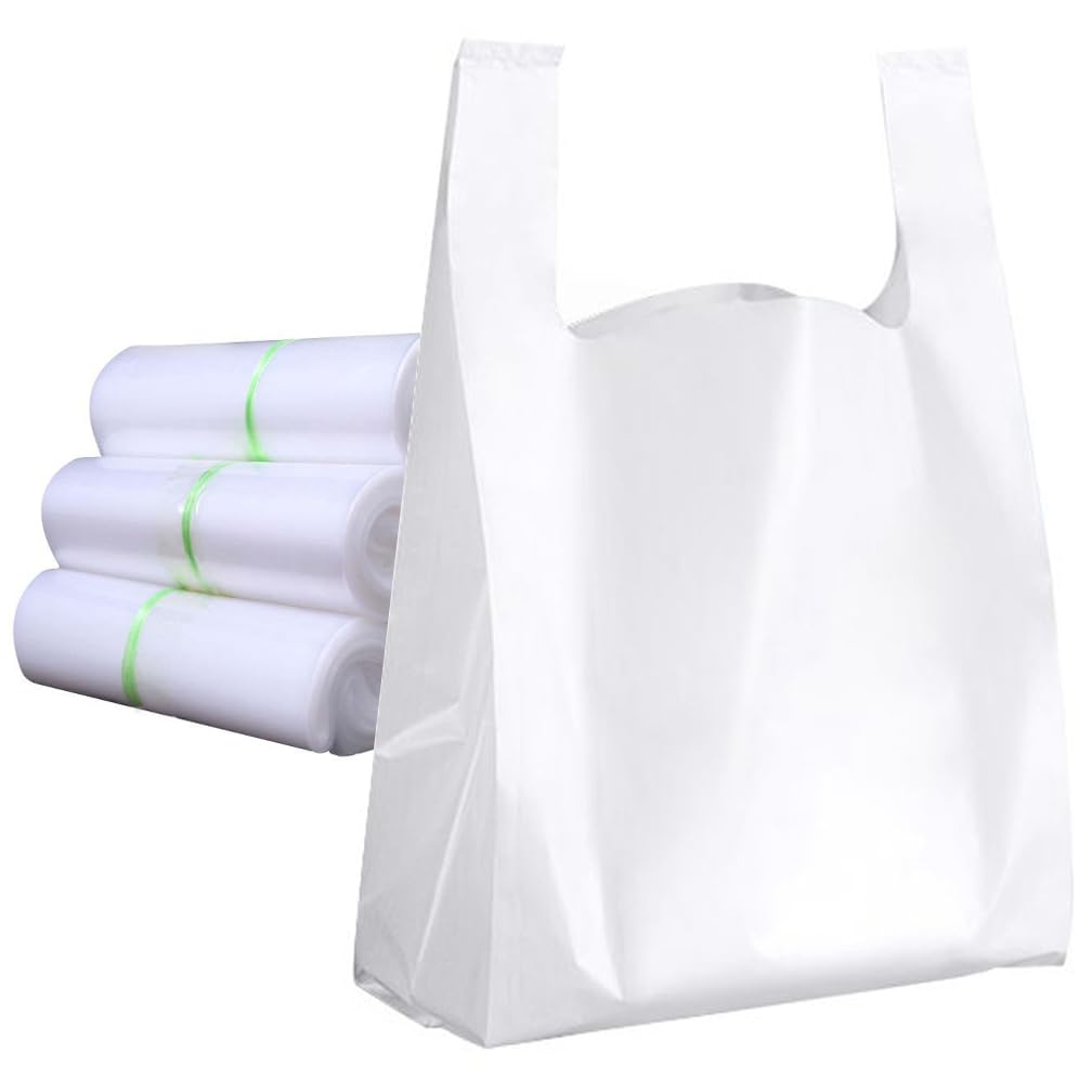 8 Gallon Heavy Duty Plastic Bags with Handles - 100 Pack Extra Thick 2 MIL Trash Bags, 30L Capacity (23.62