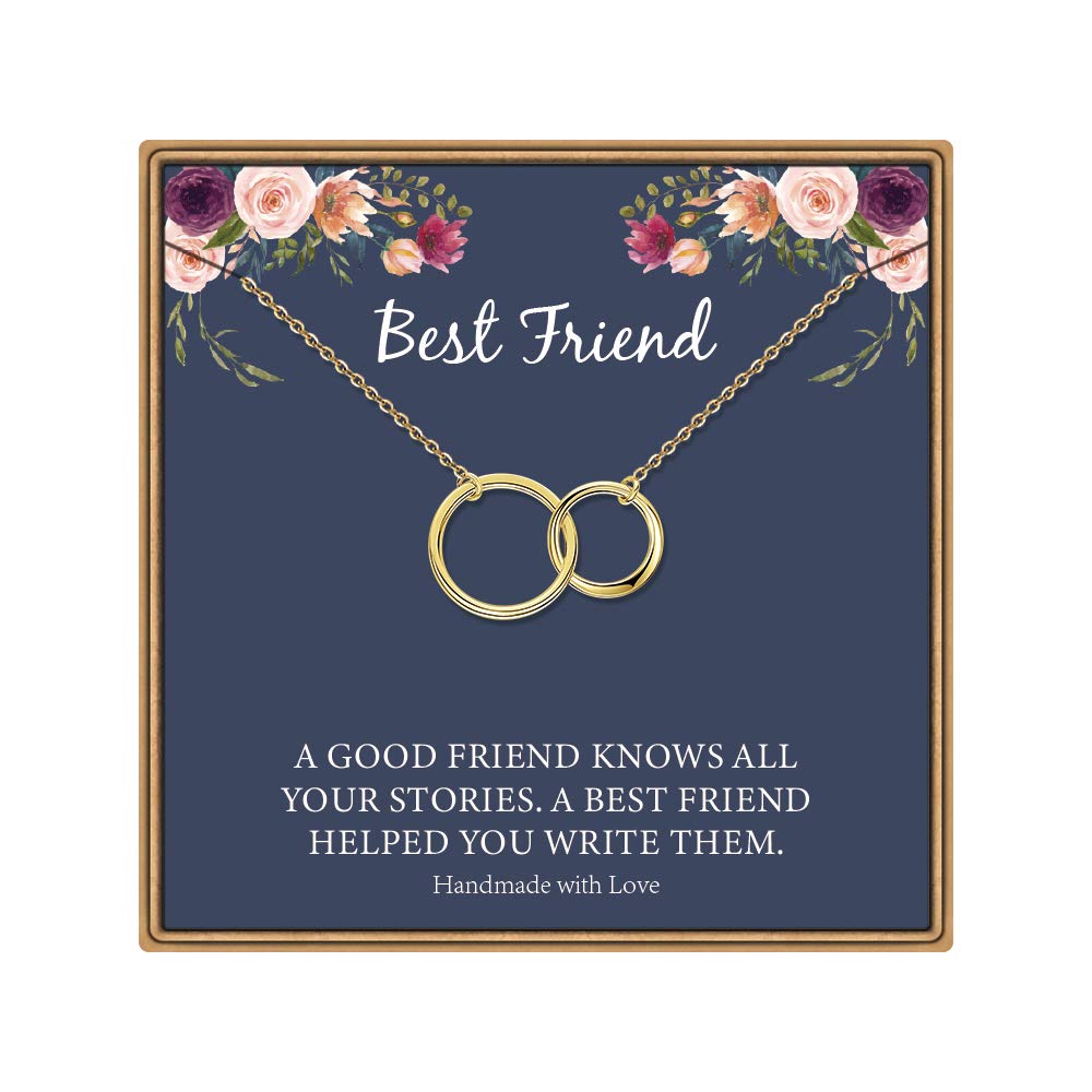 Dainty Infinity Circle Necklace for Women & Girls - Religious Cross Pendant Jewelry Gift for New Mom, Granddaughter, Best Friend, Bridesmaid, Sister, Cousin, Aunt - Perfect for Birthday, Anniversary, Christmas & Everyday Wear