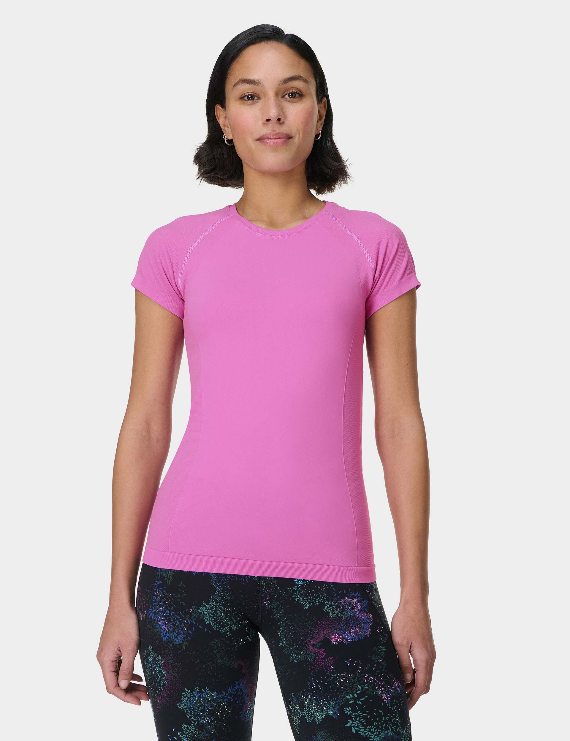 Seamless Gym T-Shirt for Athletes - Allium Pink | Workout Shirt for Women & Men | Perfect for Yoga, Running & Fitness Training