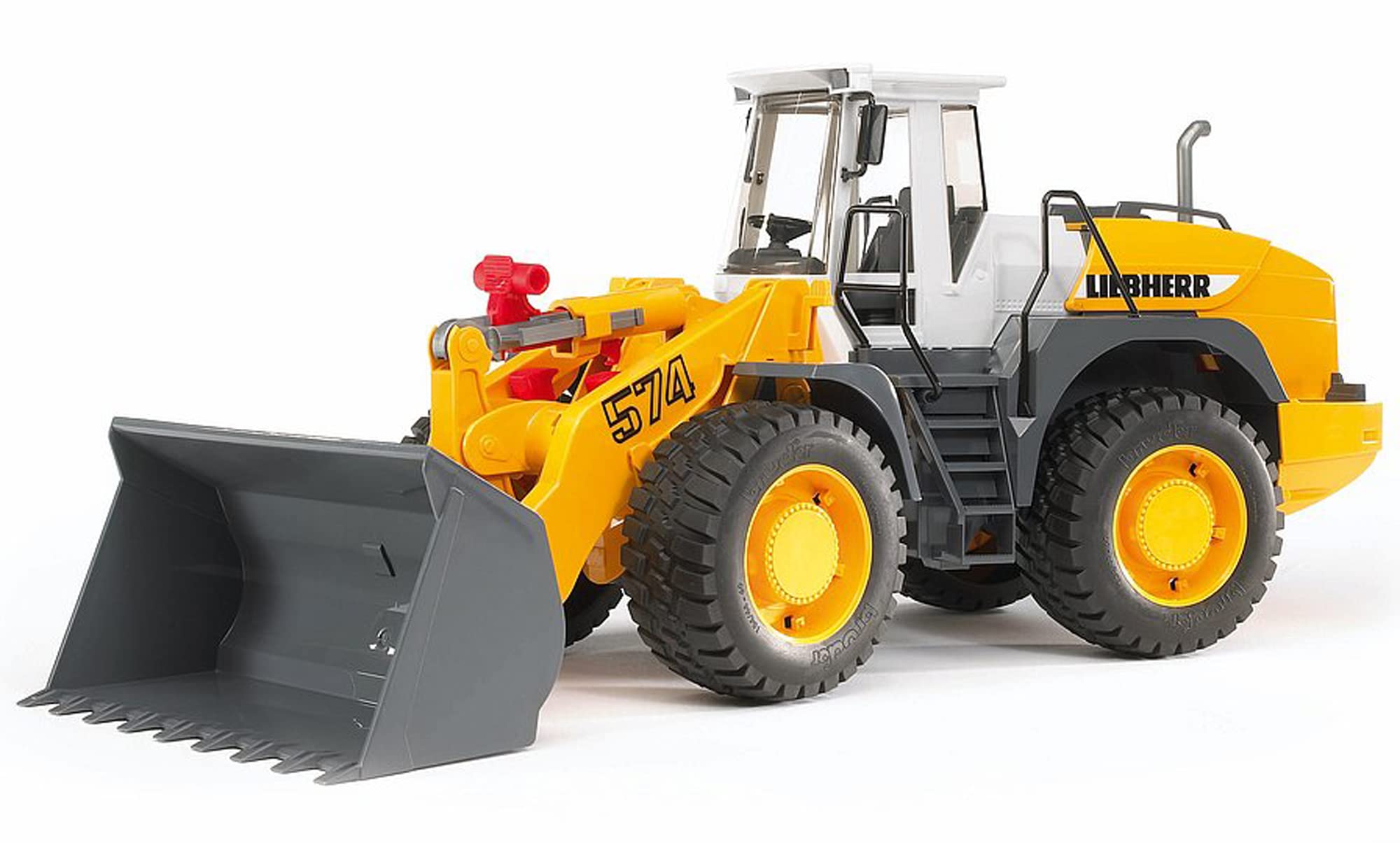 Bruder 02430 Liebherr L 574 Articulated Road Loader Toy Truck - Heavy Duty Construction Vehicle for Kids, Realistic Play & Collectible - Perfect for Sandbox, Construction Site Pretend Play & Gift for Boys Ages 3+