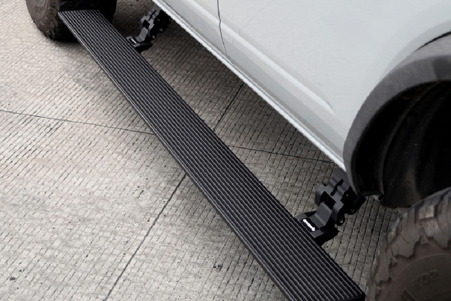 Go Rhino E1 Electric Running Board Kit for Chevy Silverado 1500 - Automatic Drop Down Side Steps - Perfect for Truck Access & Off-Road Adventures