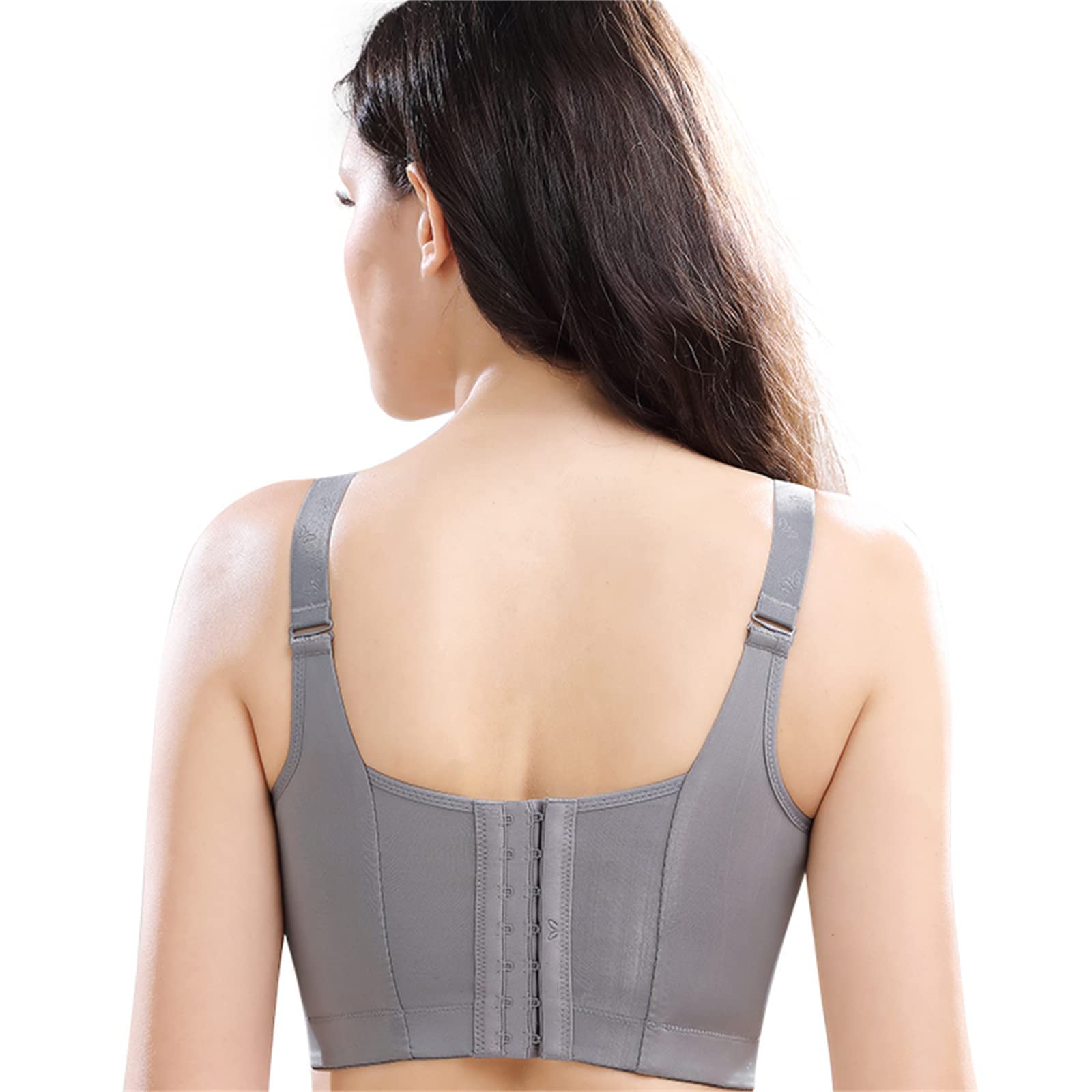 LELEBEAR Women's Shapewear Bra with Deep Cup - Seamless Back Fat Hiding Bra for Plus Size & Full Coverage - Perfect for Everyday Wear, Workout & Special Occasions