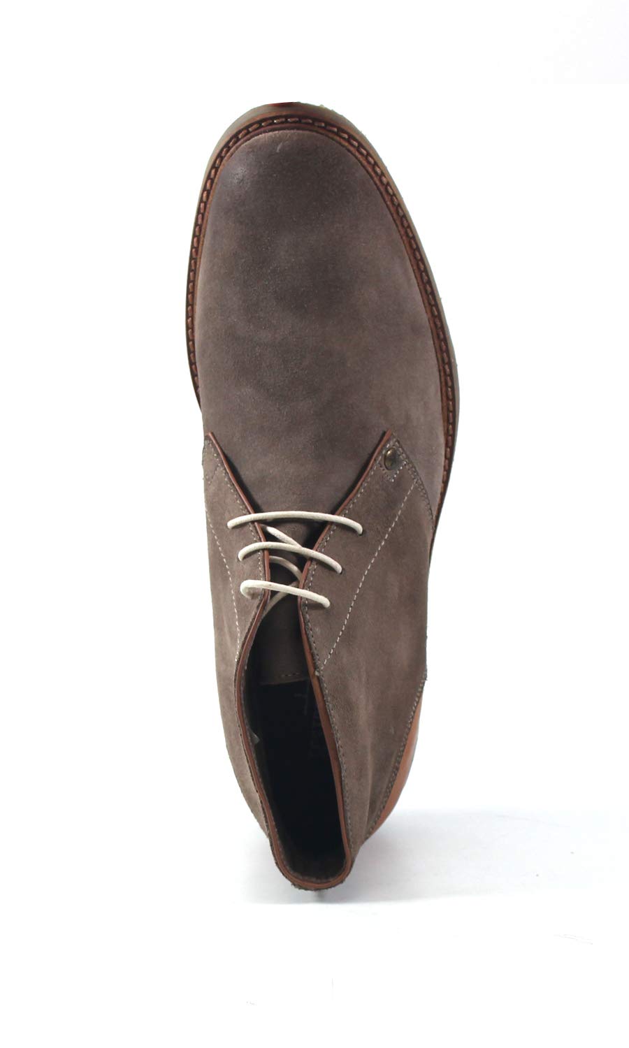 Men's Testosterone Air Alert Genuine Leather & Suede Chukka Desert Boots - Comfortable Two-Tone Casual Shoes for Outdoor Walking, Hiking & Street Style Fashion