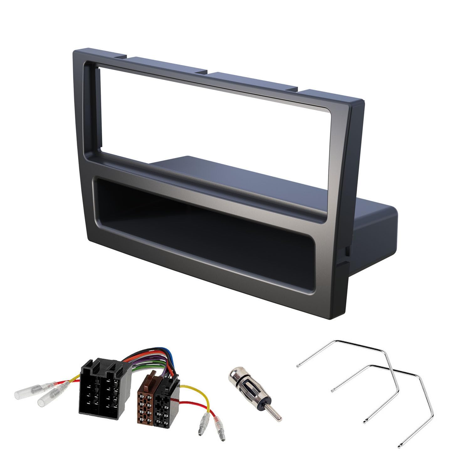 Audioproject A189 Car Radio Installation Kit - Compatible with Opel Corsa C, Combo, Omega, Astra, Vectra, Meriva & Agila | Radio Antenna Adapter & Unlocking System (Black) | Perfect for DIY Car Stereo Upgrades & Vehicle Audio System Installations