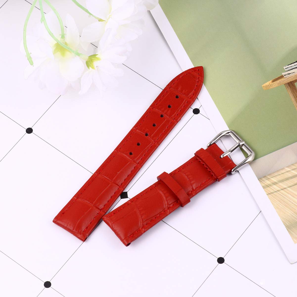 Hemobllo Stylish Women's Leather Watch Band Replacement - Adjustable Fashion Watch Strap for Apple Watch, Fitbit & More - Perfect for Work, Gym & Everyday Wear
