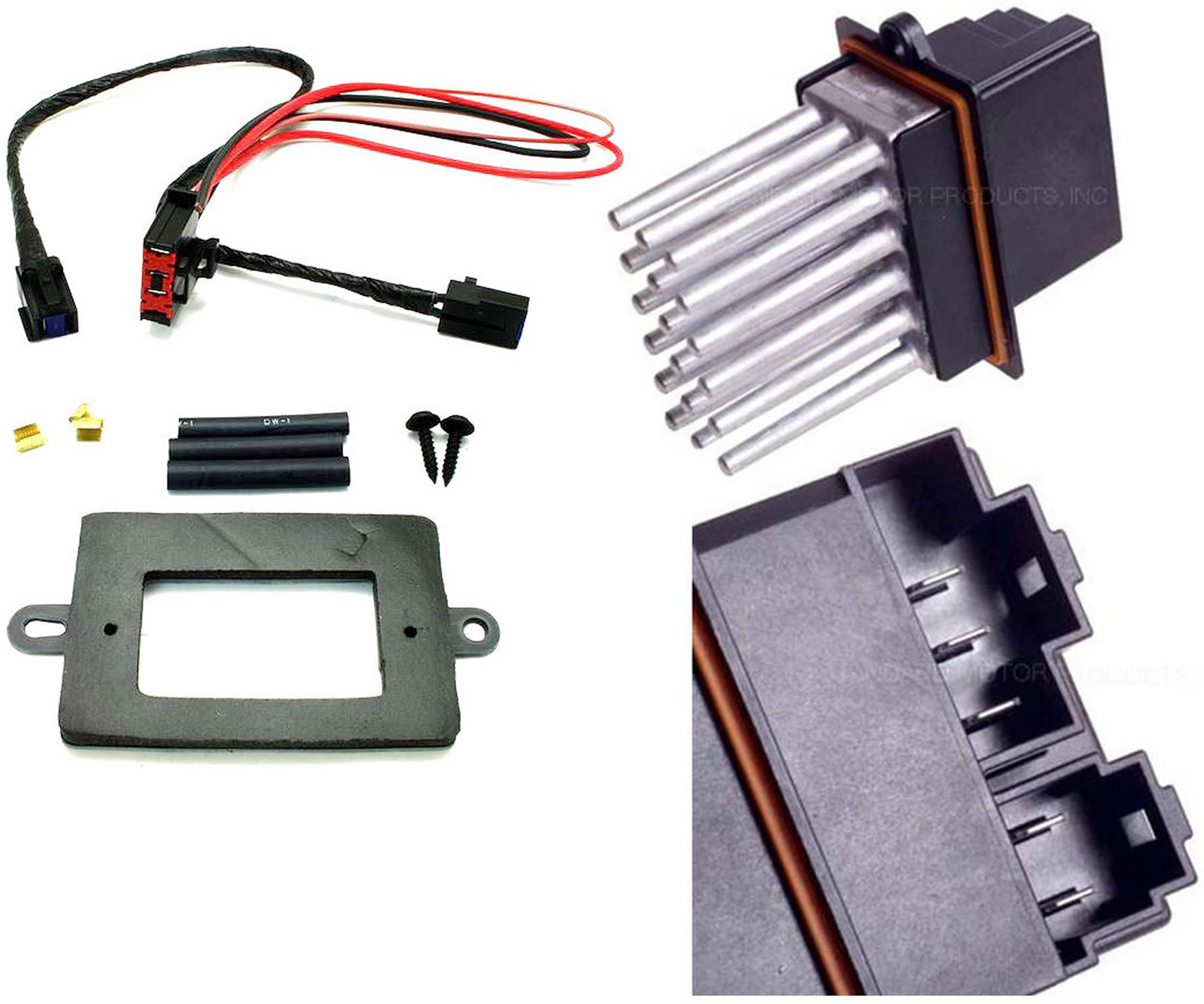 APDTY 5179985AA & 68052436AA Blower Motor Resistor Power Module & Wiring Harness Upgrade Kit with ATC (Automatic Temperature Control) - Compatible with Dodge, Chrysler, Jeep Vehicles - Perfect for HVAC System Repairs & Maintenance