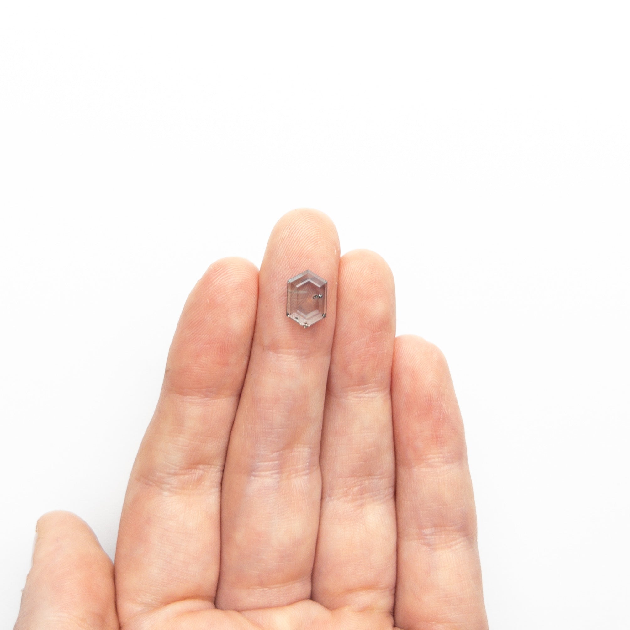 2.38ct Natural Hexagon Portrait Cut Sapphire - 9.55x6.61x3.05mm Blue Gemstone for Engagement Rings & Jewelry Making