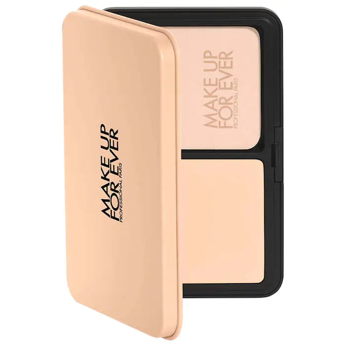 Make Up For Ever HD Skin Matte Velvet Powder Foundation - Oil Control & Pore Minimizing - Long Lasting Full Coverage Makeup for Flawless Skin - Perfect for Daily Wear & Photography
