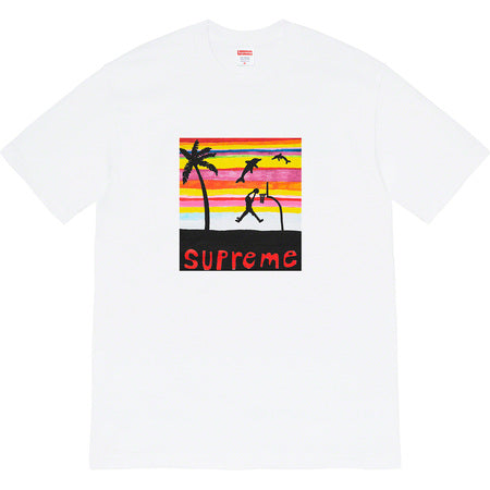 Supreme Dunk T-Shirt for Men - White Cotton Streetwear Tee - Perfect for Casual Wear, Street Style & Skateboarding