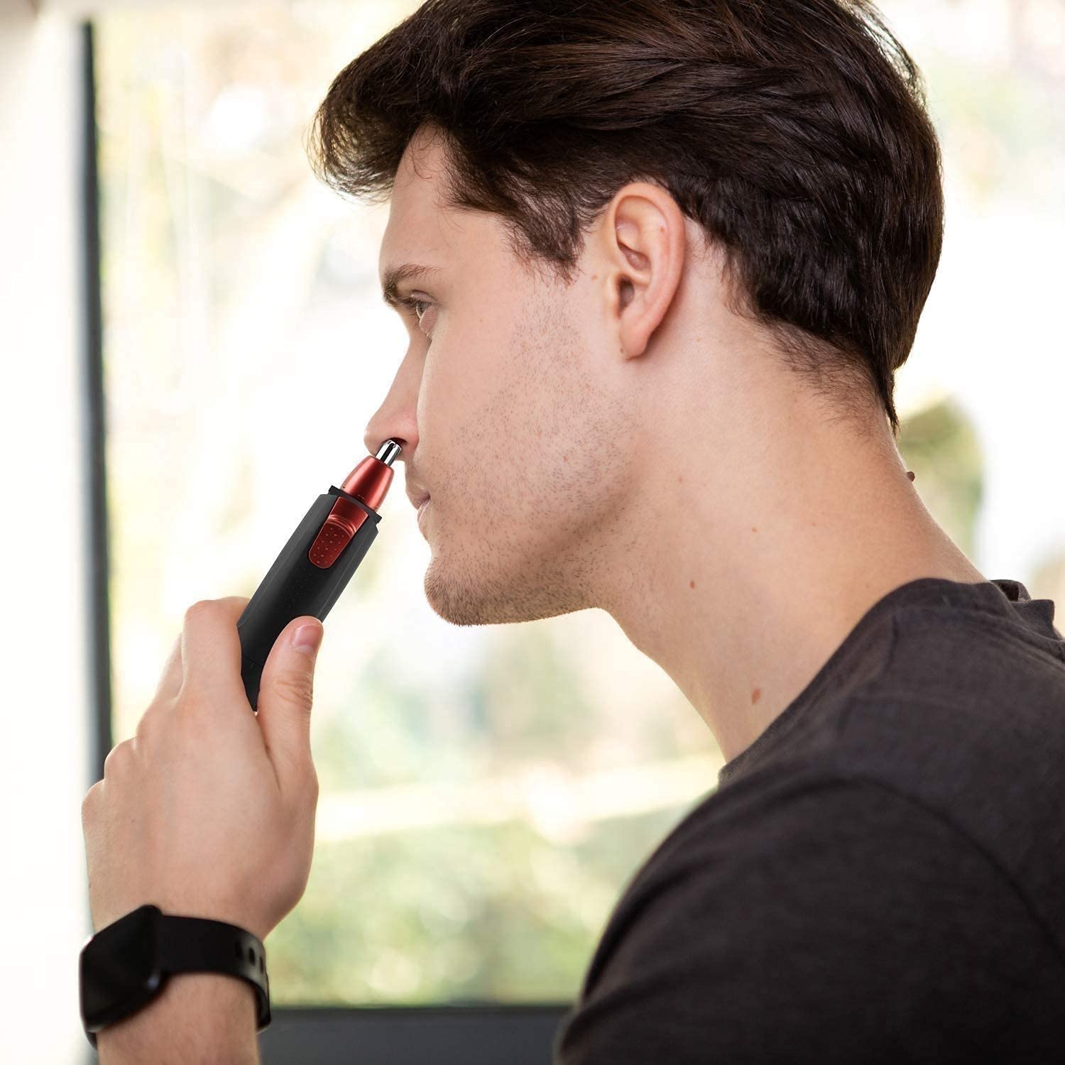 Electric Nose and Ear Hair Trimmer for Men - Rechargeable Painless Hair Clipper & Shaver - Perfect for Grooming, Travel, and Personal Care