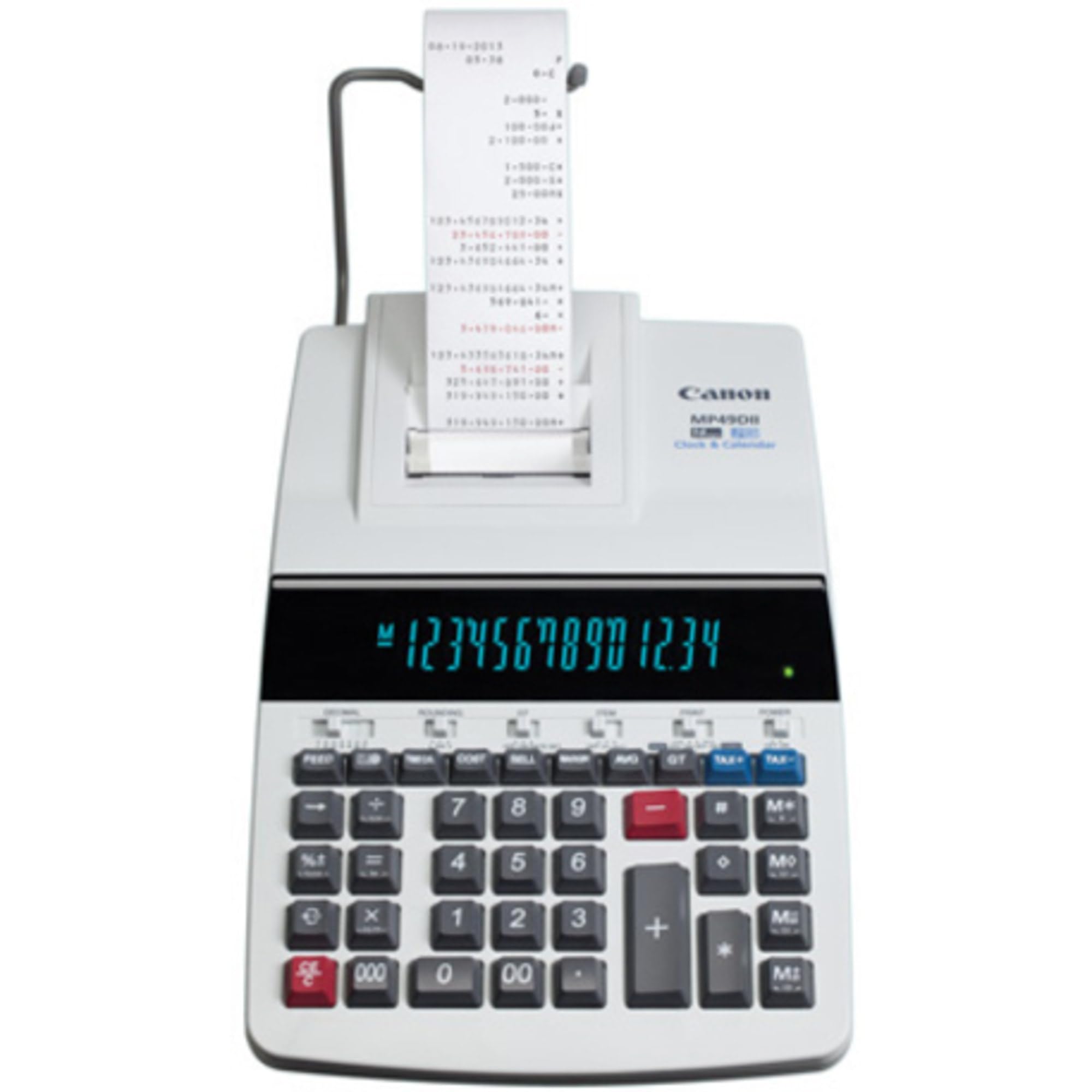 Canon MP49DII Desktop Printing Calculator with 12-Digit LCD Display - Ideal for Office Accounting, Retail Sales, and Financial Calculations