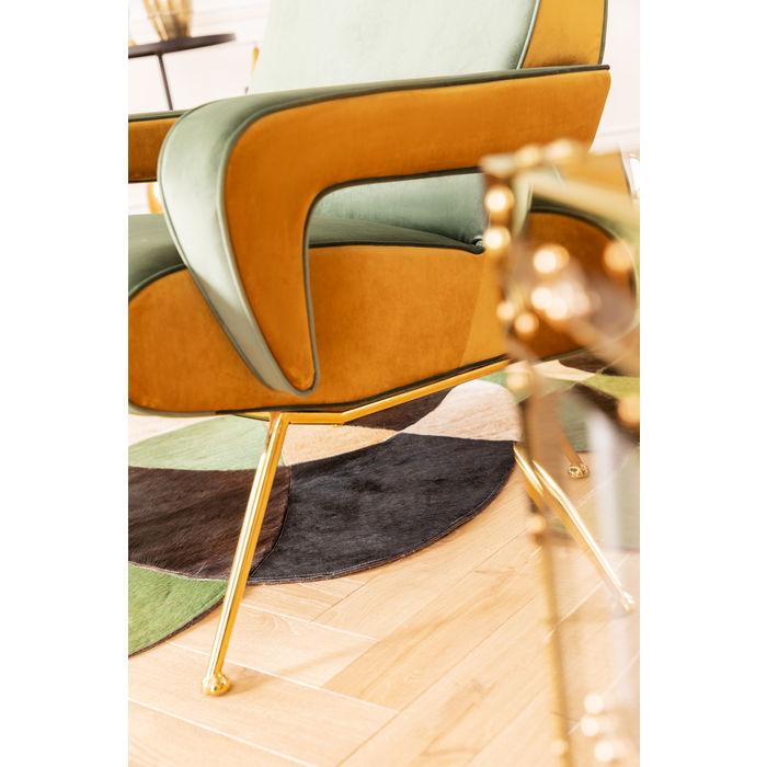 Luna High Green Armchair - Modern Comfortable Lounge Chair for Living Room, Bedroom & Office - Perfect for Relaxing, Reading & Working