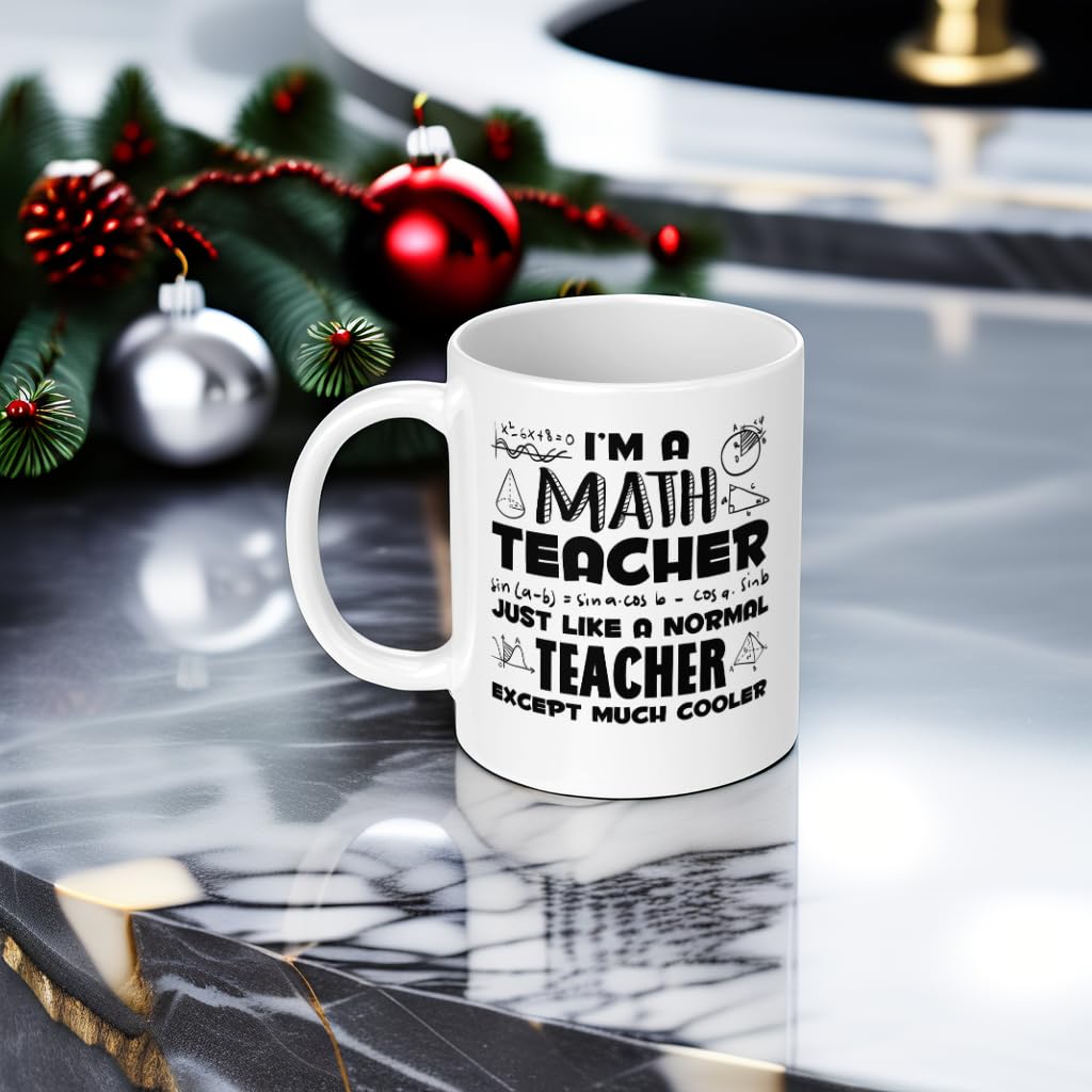 Funny Math Teacher Coffee Mug 11oz - Perfect Gift for Educators & Coworkers - Birthday & Appreciation Week