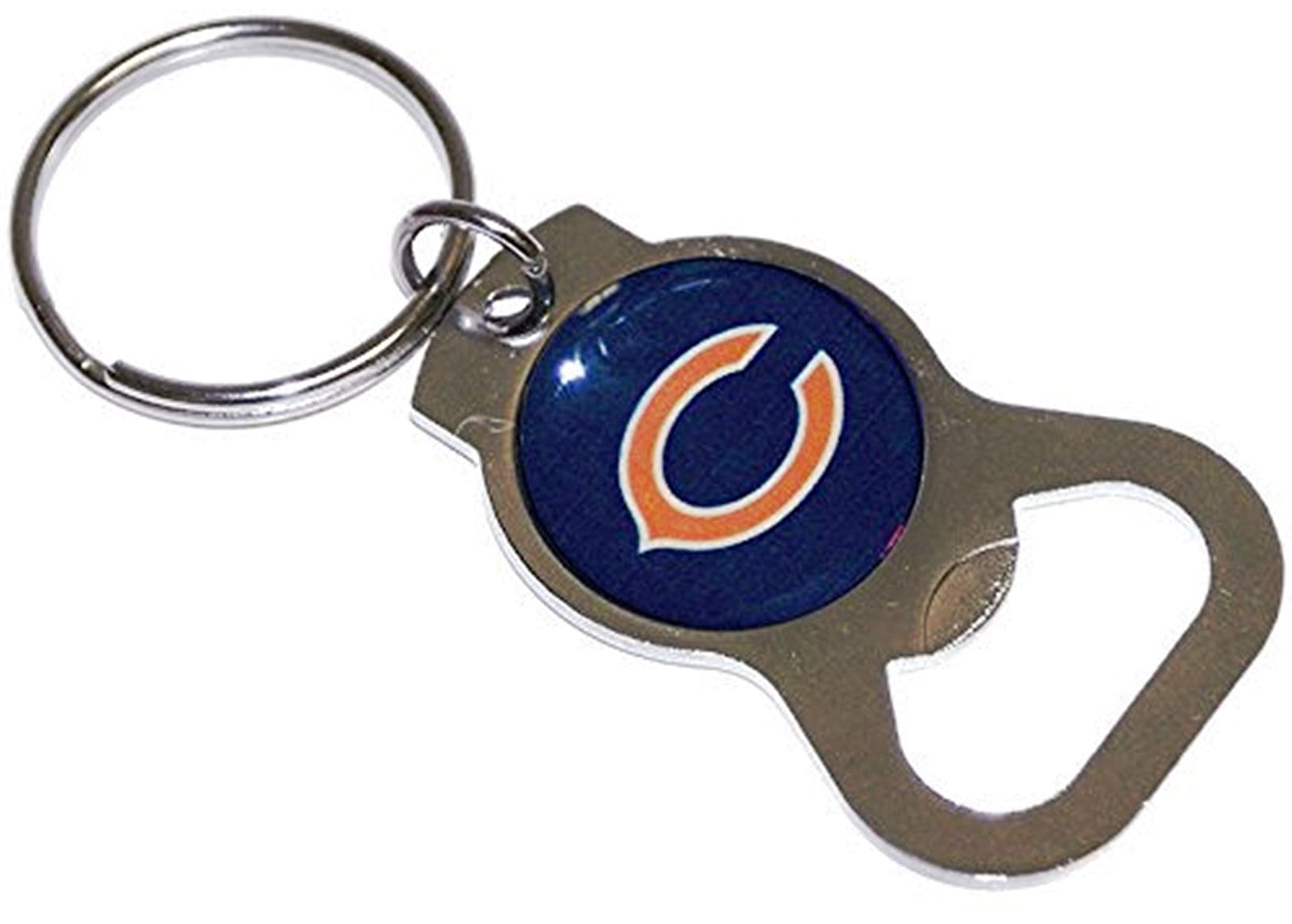 Chicago Bears Bottle Opener - Premium Silver Bottle Cap Remover for NFL Fans - Perfect for Tailgating, Game Day Parties & Home Bar Accessories