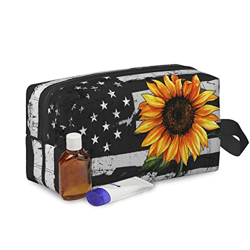 Vintage American Flag Sunflower