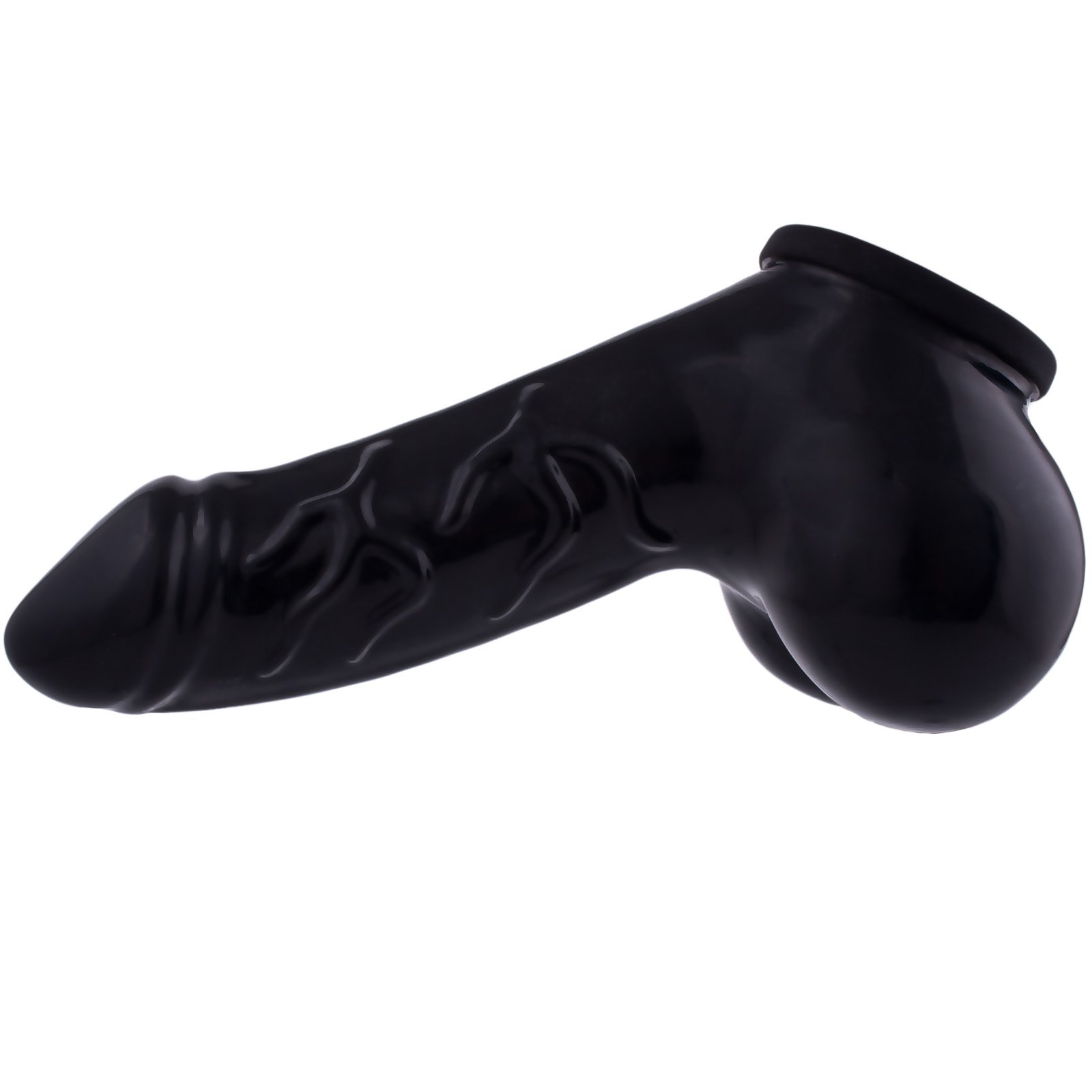 Premium Latex Penis Sheath - Permanent Condom Extender & Male Chastity Device | Long Cock Sleeve for BDSM & Fetish Play | Made in Berlin 