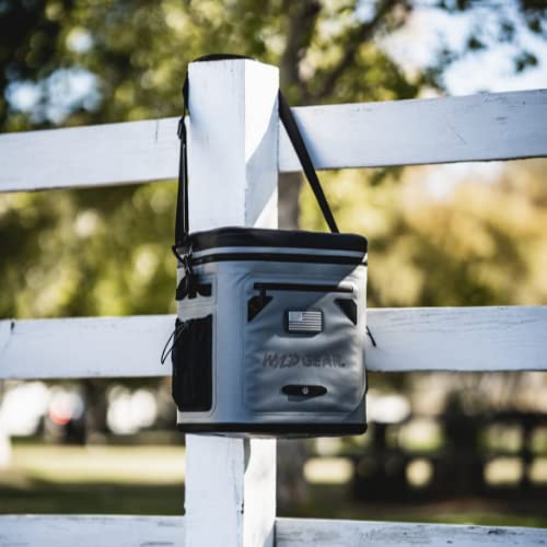 WYLD GEAR - Insulated Soft Cooler with Flip Top Lid & Detachable Shoulder Strap | Portable for Picnics, Beach, Camping & Outdoor Adventures