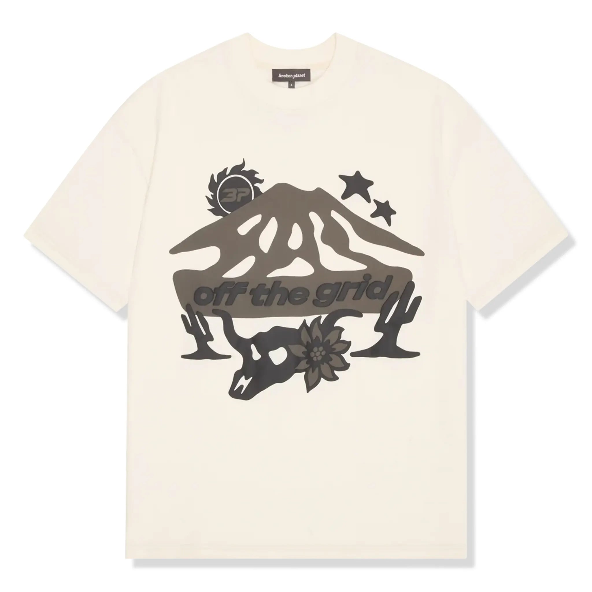 Broken Planet Off The Grid Marshmallow White T-Shirt - Stylish Graphic Tee for Men & Women - Perfect for Streetwear, Casual Outfits & Festival Fashion