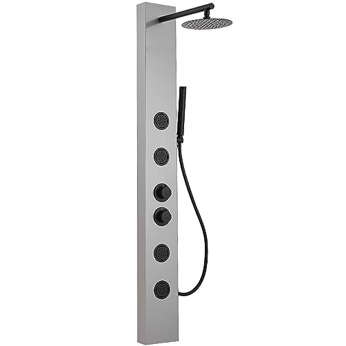Brushed Nickel with Black